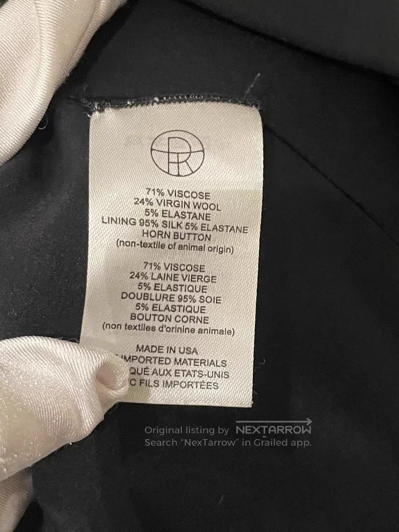 The Row The Row size 2 Black Fiber Blazer Size 38S - 6 Thumbnail
