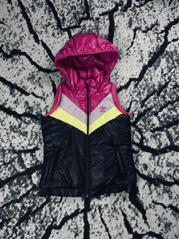 Adidas Adidas pink black down vest S 36 Size S / US 4 / IT 40 - 1 Thumbnail