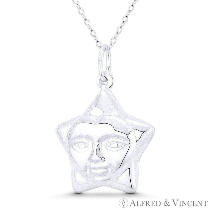 Other 5-Pointed Smiling Face Star Celestial Charm Pendant Size ONE SIZE - 1 Preview