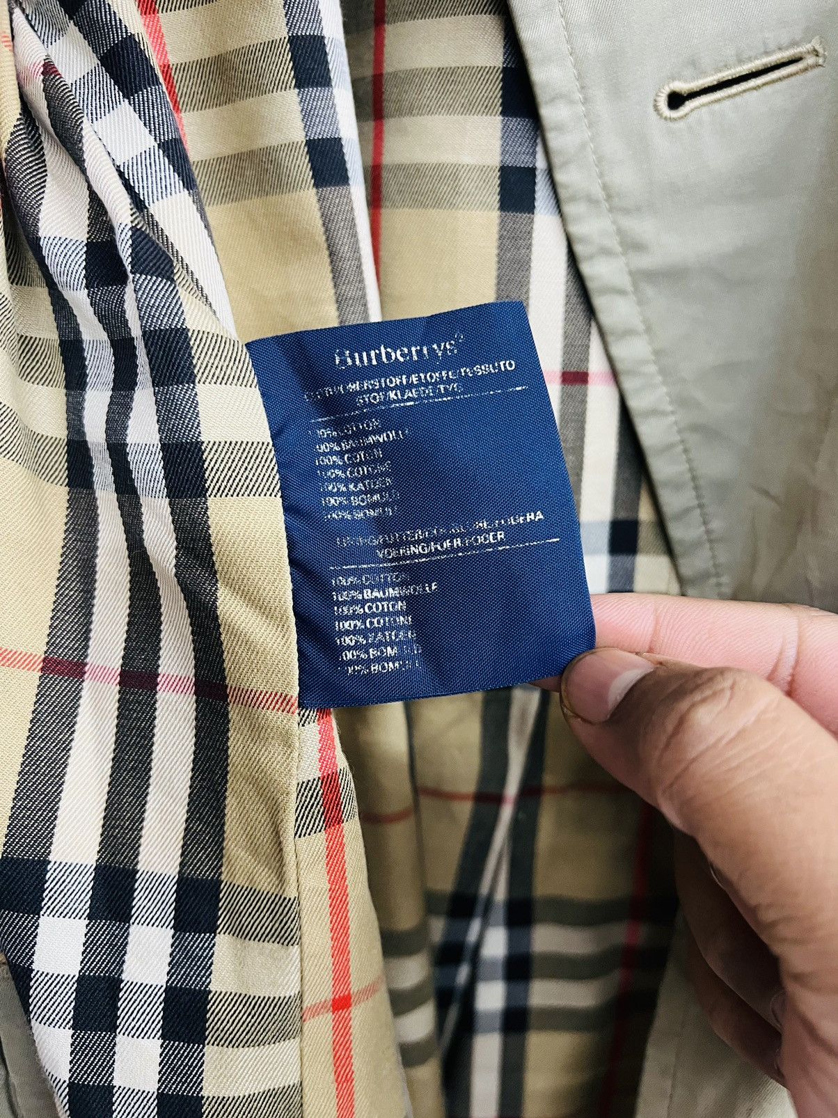 Burberry VINTAGE BURBERRY NOVA CHECK TRENCH COAT Size US S / EU 44-46 / 1 - 18 Thumbnail
