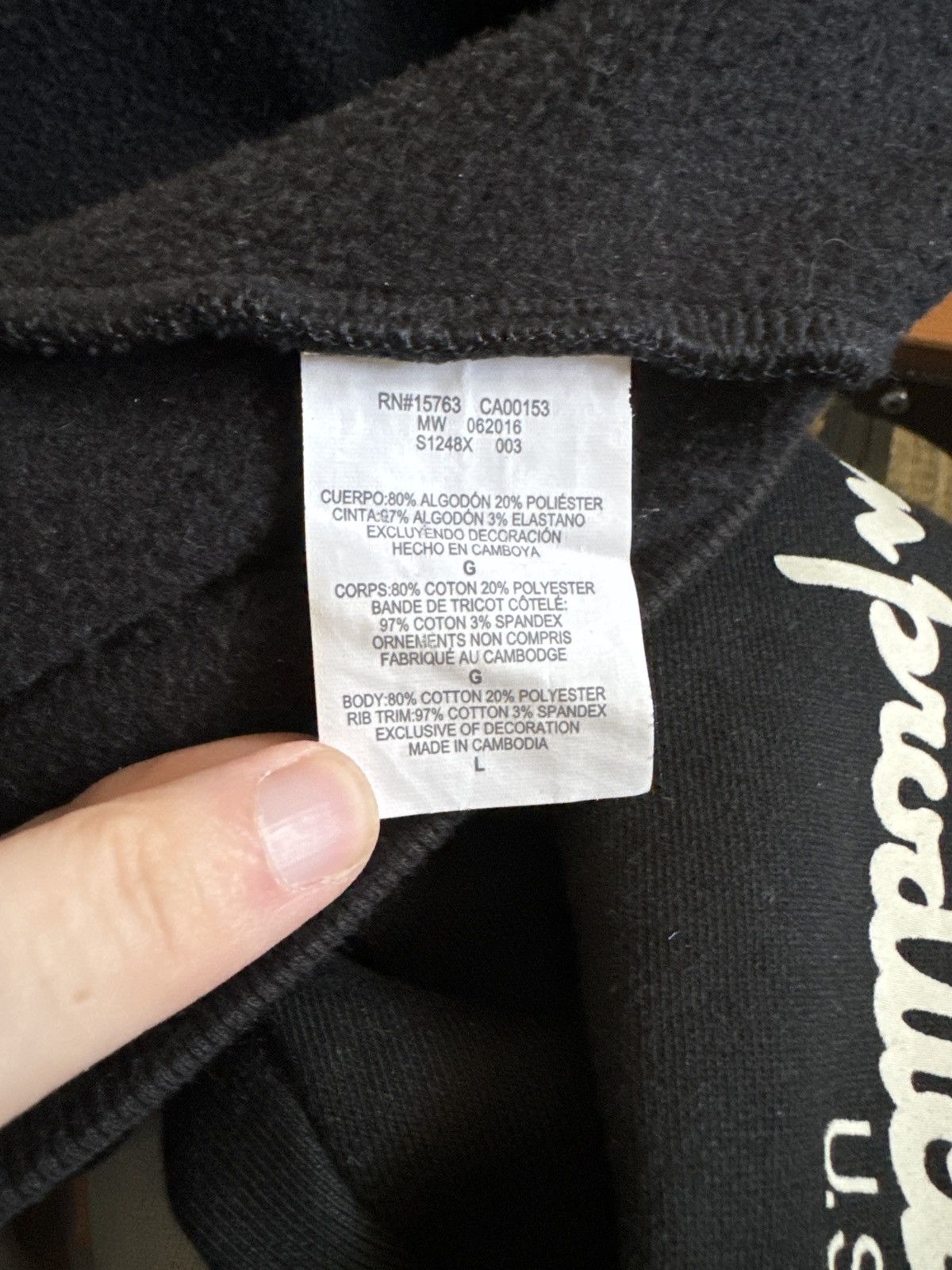 Champion × Supreme FW 2016 Hoodie Size US L / EU 52-54 / 3 - 6 Thumbnail