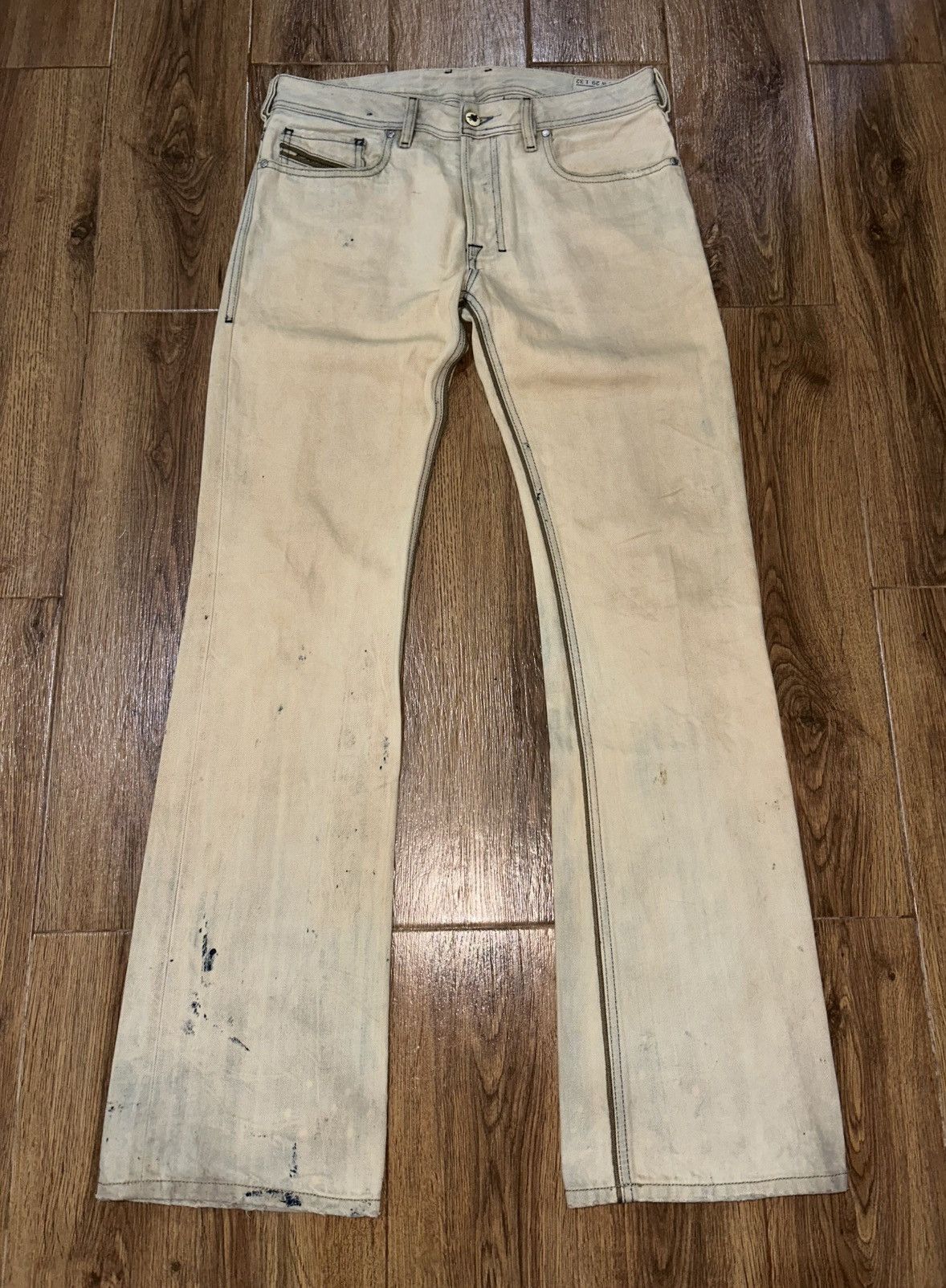 Diesel Diesel Zatiny Bootcut Distressed Mudwash Jeans Size 32" / US 10 / IT 46 - 3 Thumbnail