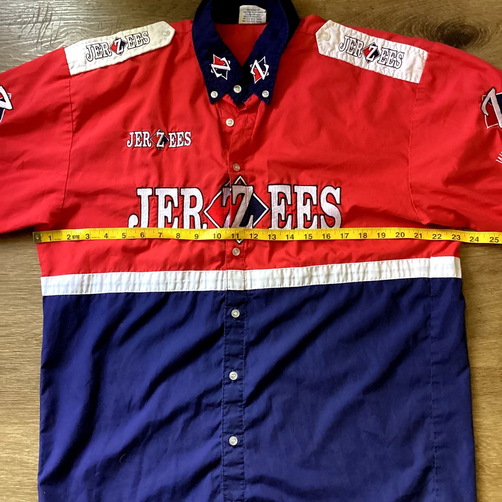 Jerzees Rare Jerzees Blue/ Red Button up- Size Large Size US L / EU 52-54 / 3 - 3 Thumbnail