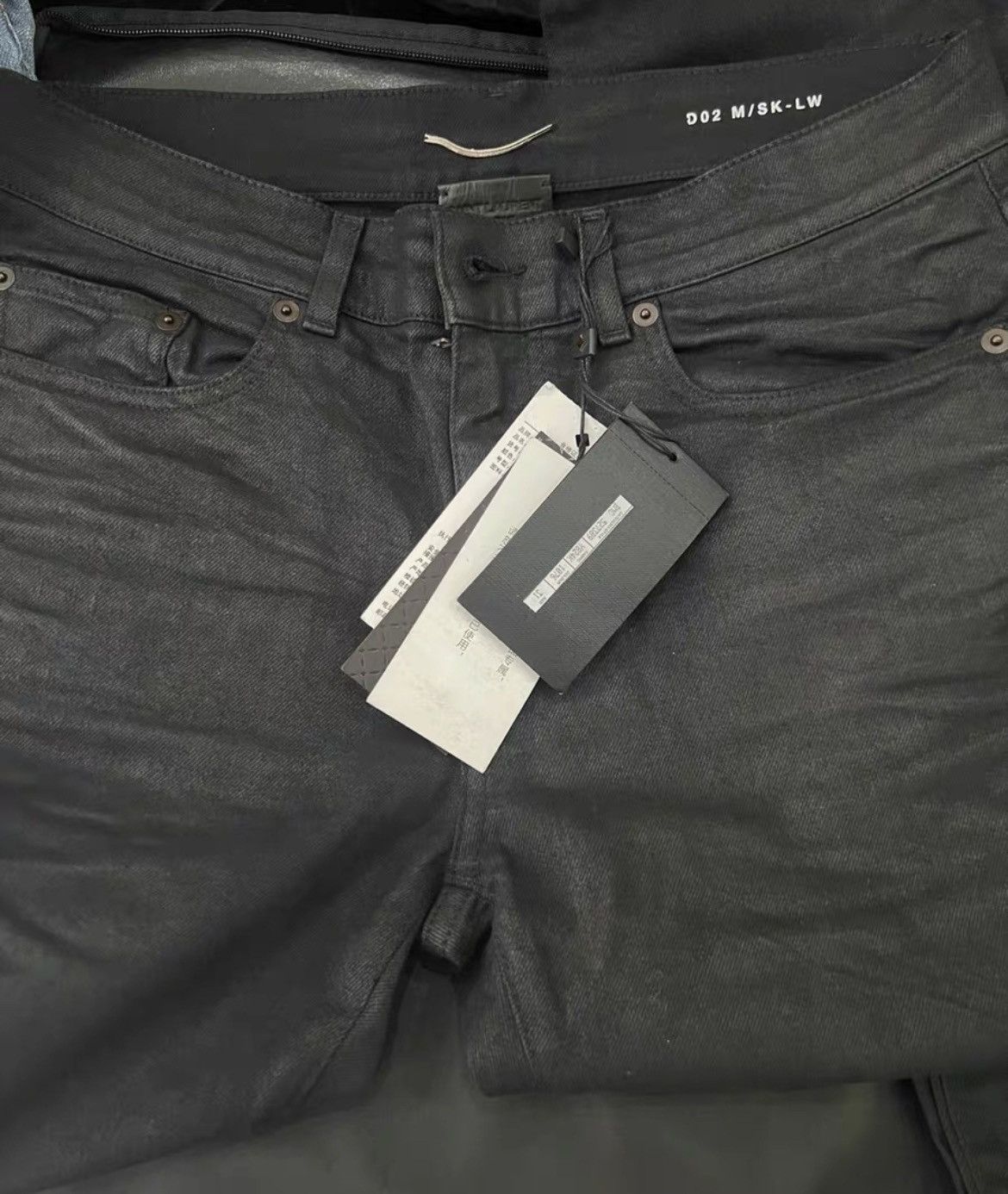 Saint Laurent Paris Saint Laurent D02 Waxed Jeans | Grailed