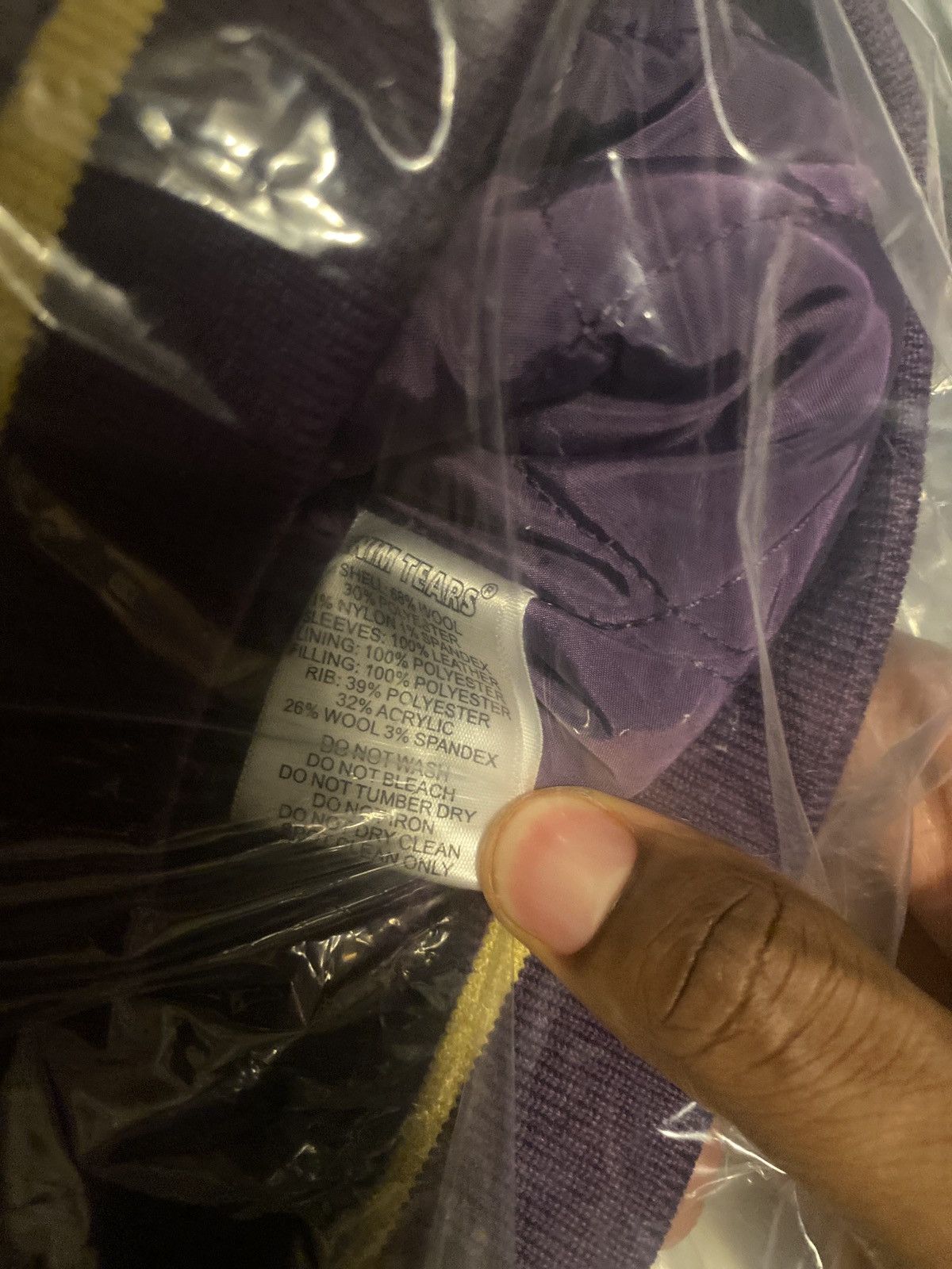DENIM TEARS Denim Tears Grandmaster Varsity Jacket Purple XL Size US XL / EU 56 / 4 - 9 Thumbnail