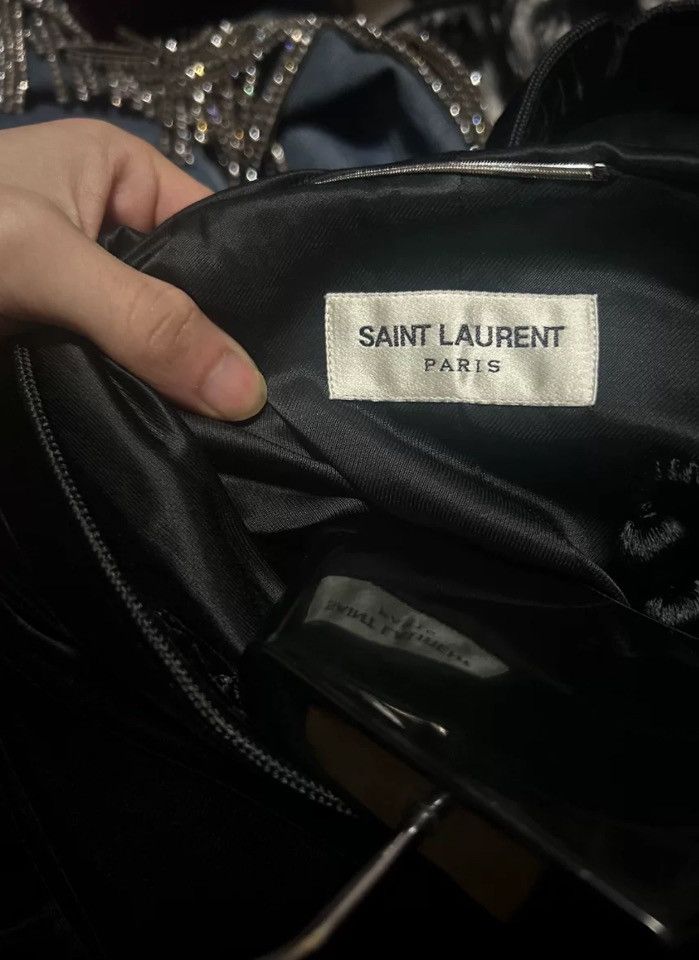 Saint Laurent Paris × Yves Saint Laurent Saint Laurent tassel pendant velvet jacket 2412-Nextarrow Size US XS / EU 42 / 0 - 4 Thumbnail