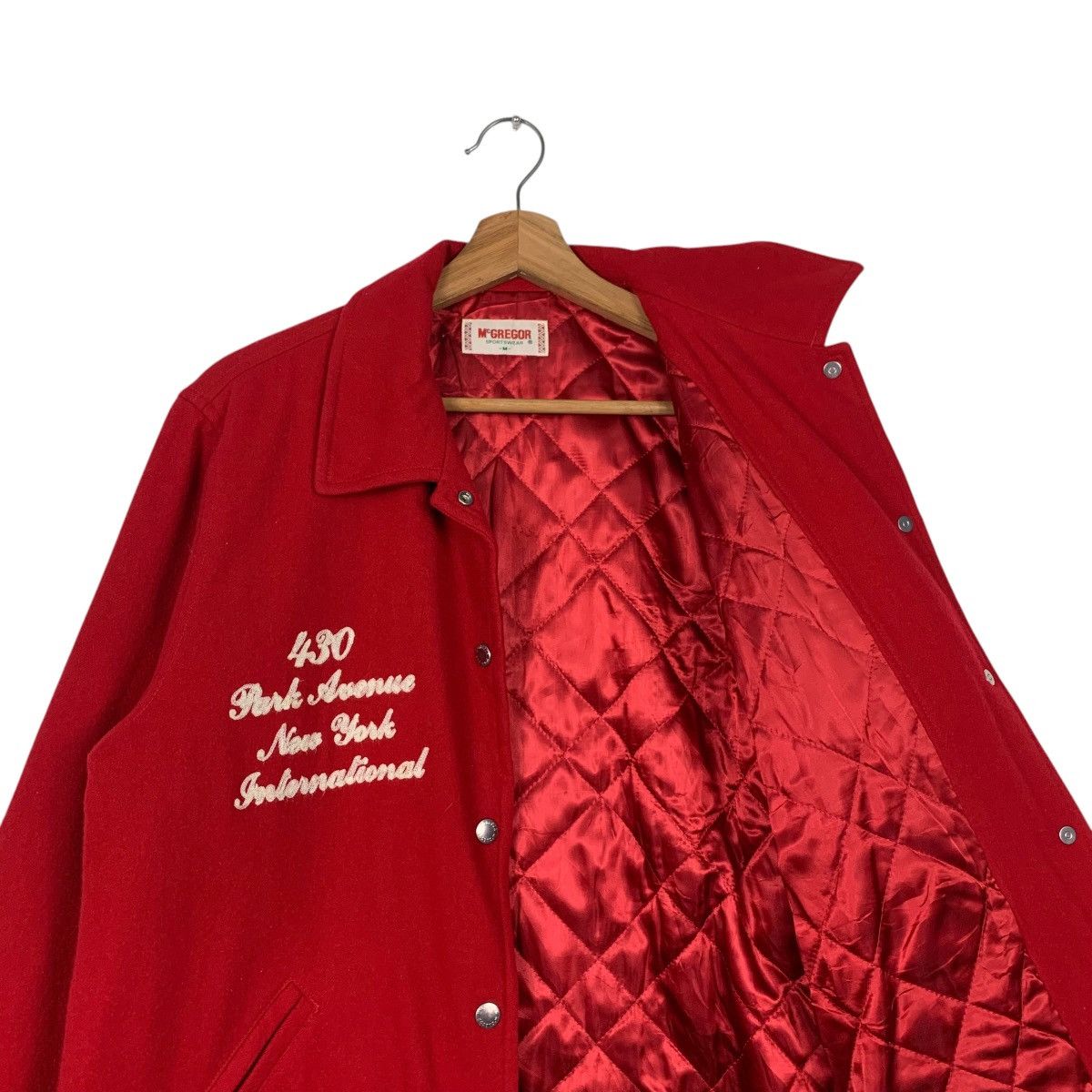McGregor M’GREGOR Authentic Casualwear Big Logo Wool Jacket #2059-C89 Size US M / EU 48-50 / 2 - 10 Thumbnail