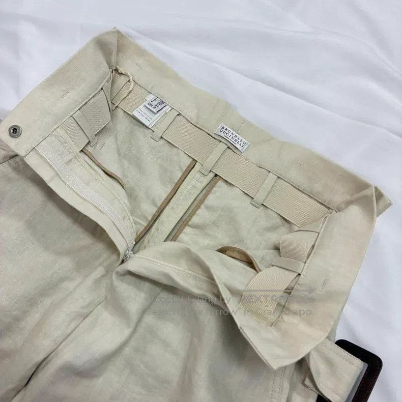 Brunello Cucinelli Brunello Cucinelli Linen and cotton blended pants Size 25" / US 0 / IT 36 - 5 Thumbnail