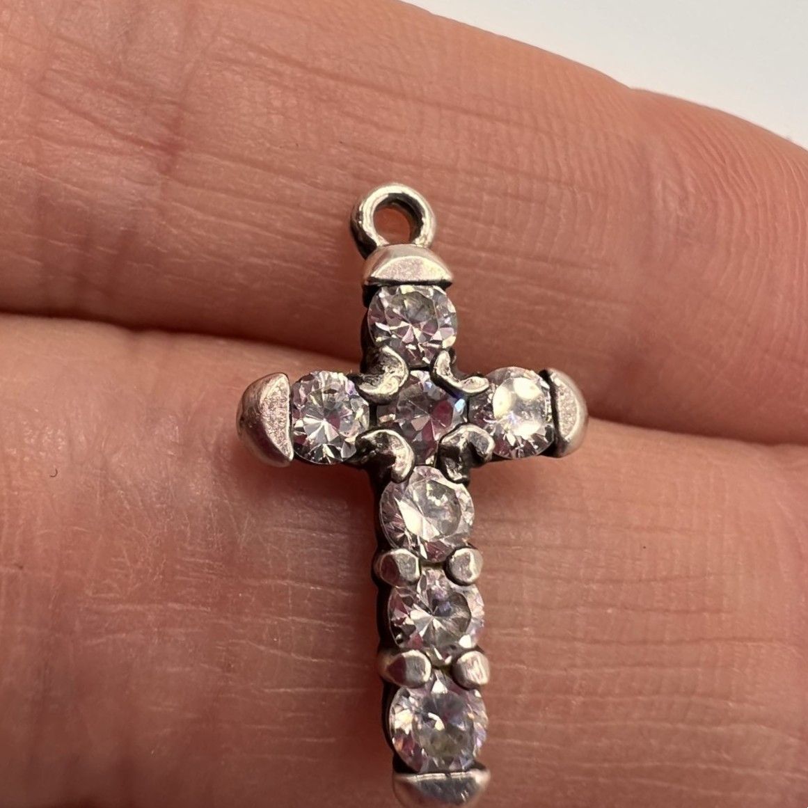 Vintage Vintage Sterling Silver 925 Cross Pendant 1.17g Size ONE SIZE - 4 Thumbnail