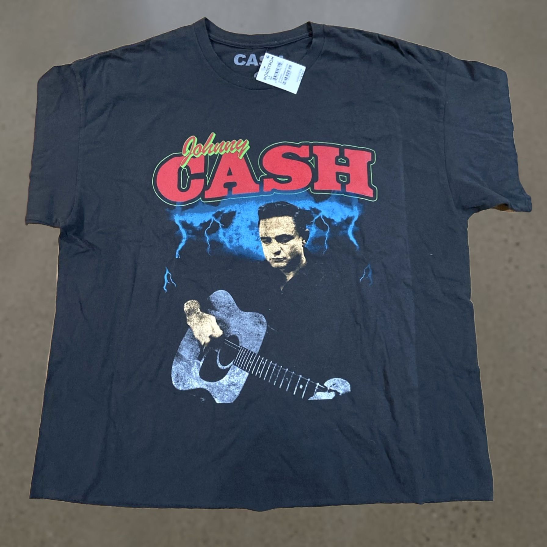 Nordstrom NWT Nordstrom JOHNNY CASH Graphic Tee Black Adult Men's Size Large T-Shirt Crew Neck Short Sleeve Rock NWT Size US L / EU 52-54 / 3 - 1 Thumbnail