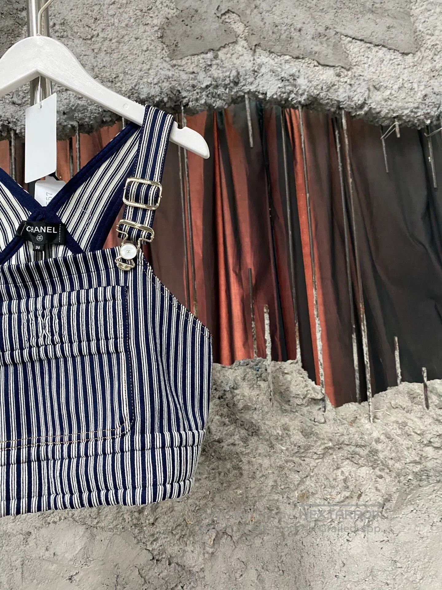 Chanel Chanel Striped Denim Vest. Size XS / US 0-2 / IT 36-38 - 4 Thumbnail