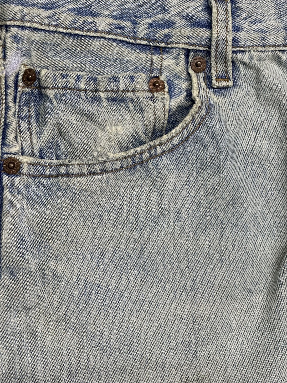 Levi's Vintage Levi’s 501 Straight Distressed Ripped Jeans & Faded Size US 31 - 5 Thumbnail