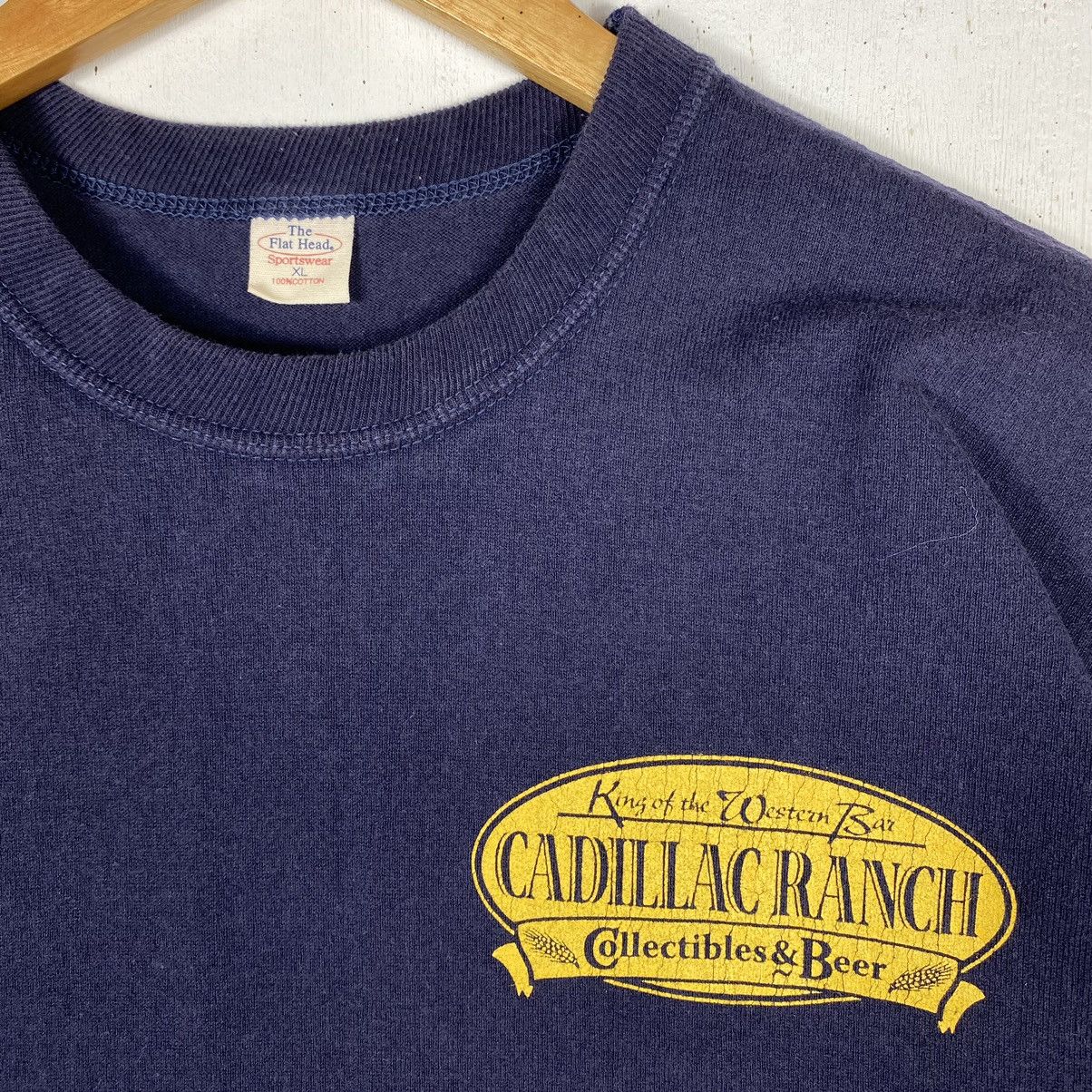 The Flat Head THE FLAT HEAD Cadillac Ranch Classic Diner Indigo Tee Size US XL / EU 56 / 4 - 5 Thumbnail
