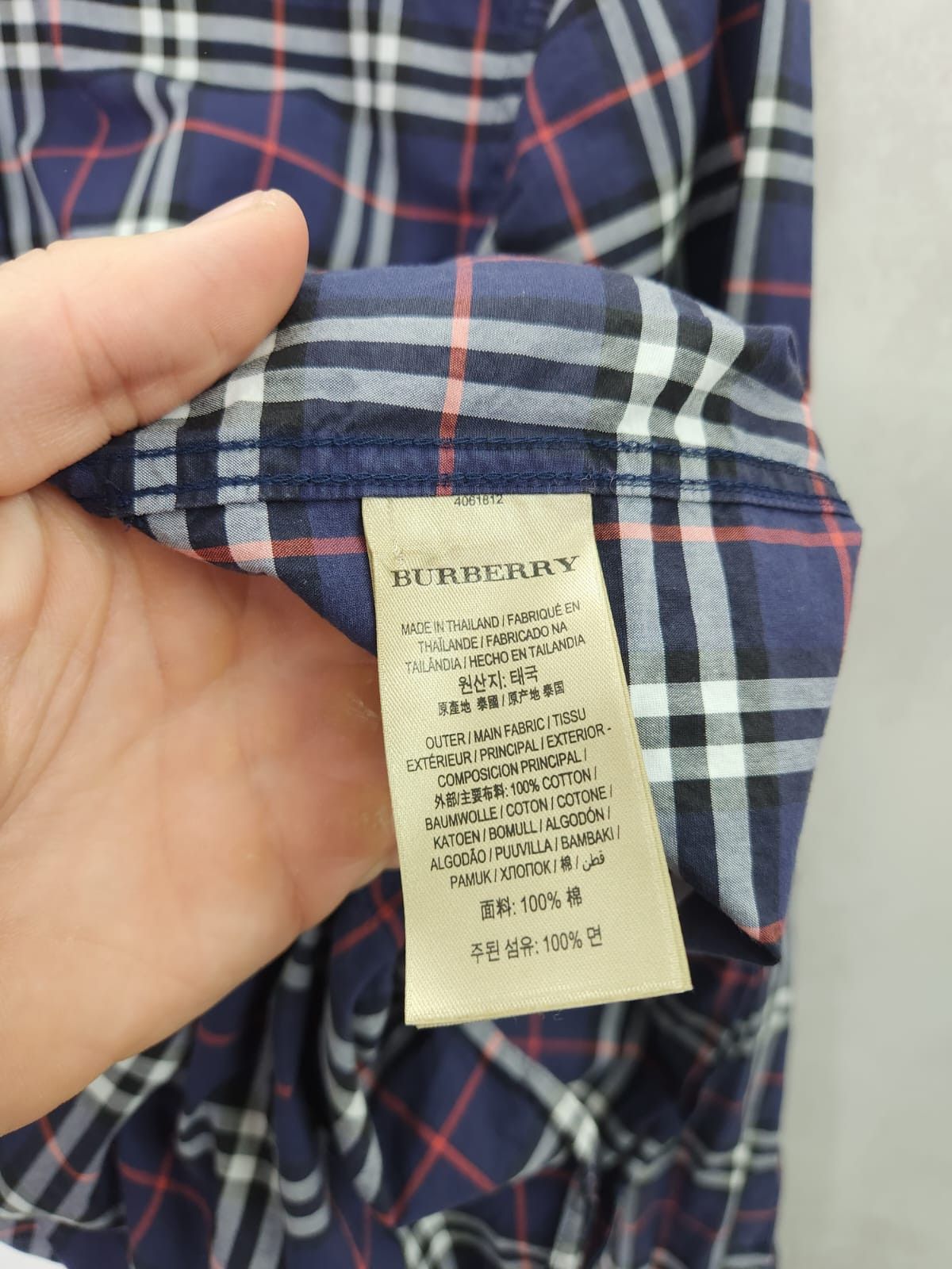 Burberry Burberry Checkered Blue Shirt Size US M / EU 48-50 / 2 - 10 Thumbnail