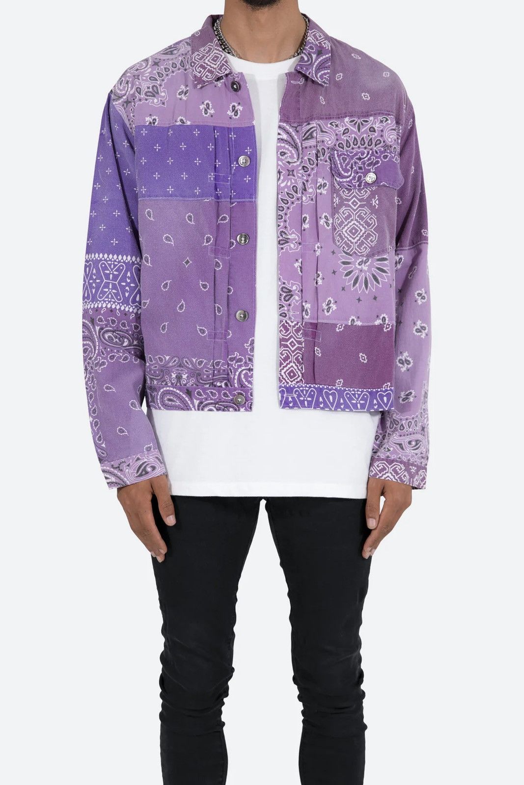 MNML Bandana Trucker Shirt - Purple / M Size US M / EU 48-50 / 2 - 3 Thumbnail