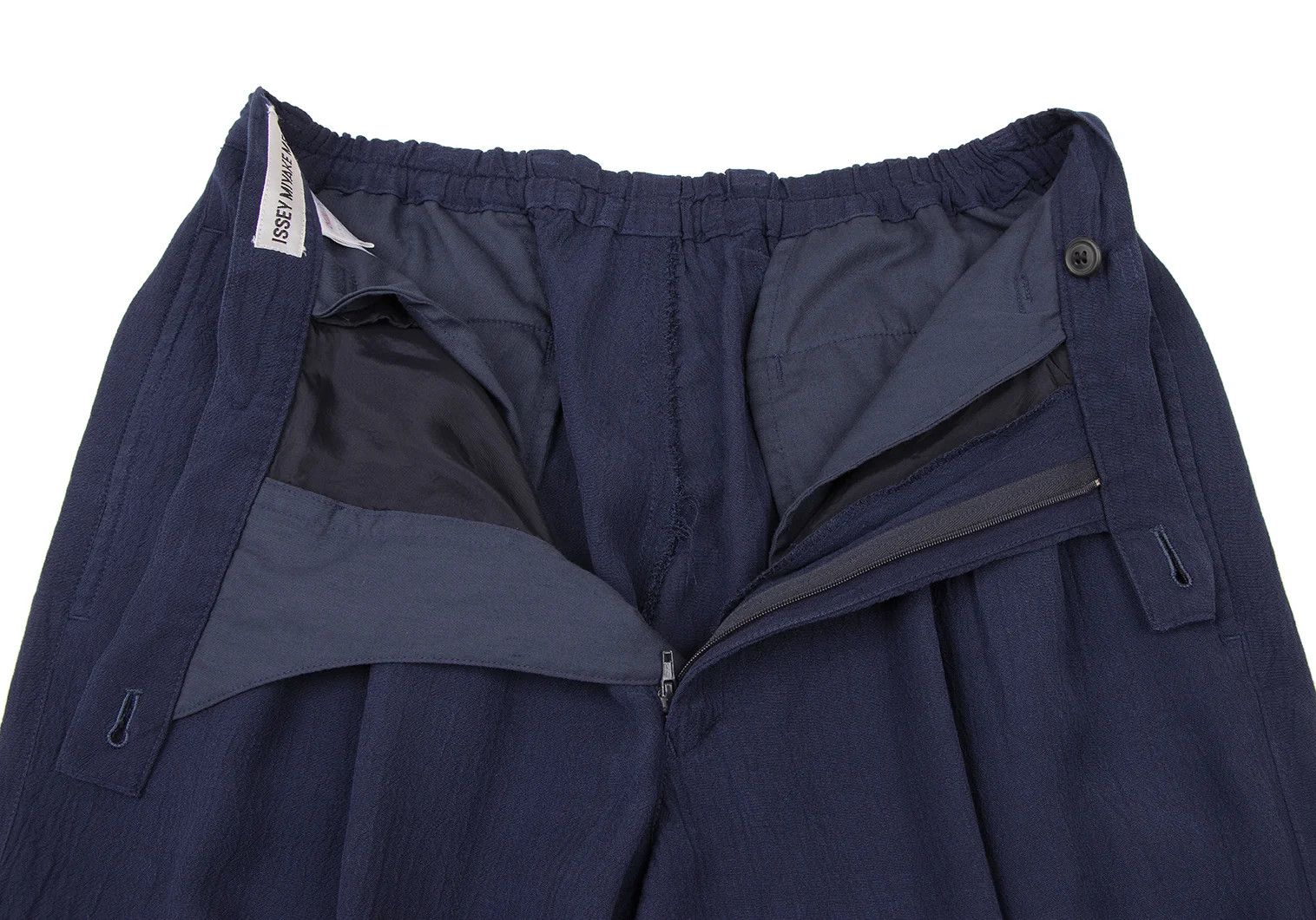 Issey Miyake Indigo Dyed Two-Tuck Pants L-XL in Dark Blue Size US 36 / EU 52 - 6 Thumbnail