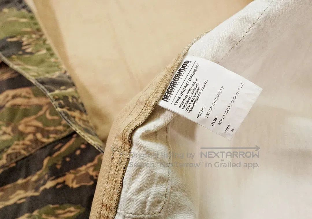 Neighborhood NEIGHBORHOOD BDU.TIGER Camouflage Shirt. Size US M / EU 48-50 / 2 - 6 Thumbnail