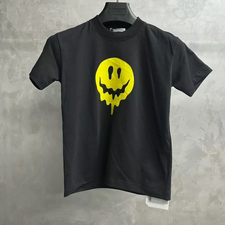 Balenciaga Balenciaga Black Melt Smiley Print Casual Short Sleeve T-S Size US S / EU 44-46 / 1 - 1 Thumbnail