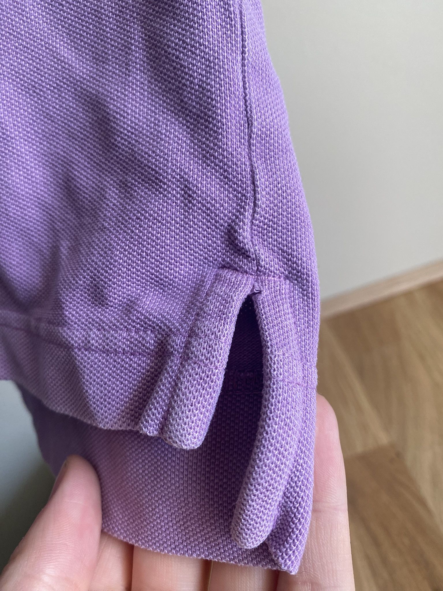 Acne Studios $300 - Cotton Polo Shirt - Washed Lilac Size US S / EU 44-46 / 1 - 11 Thumbnail