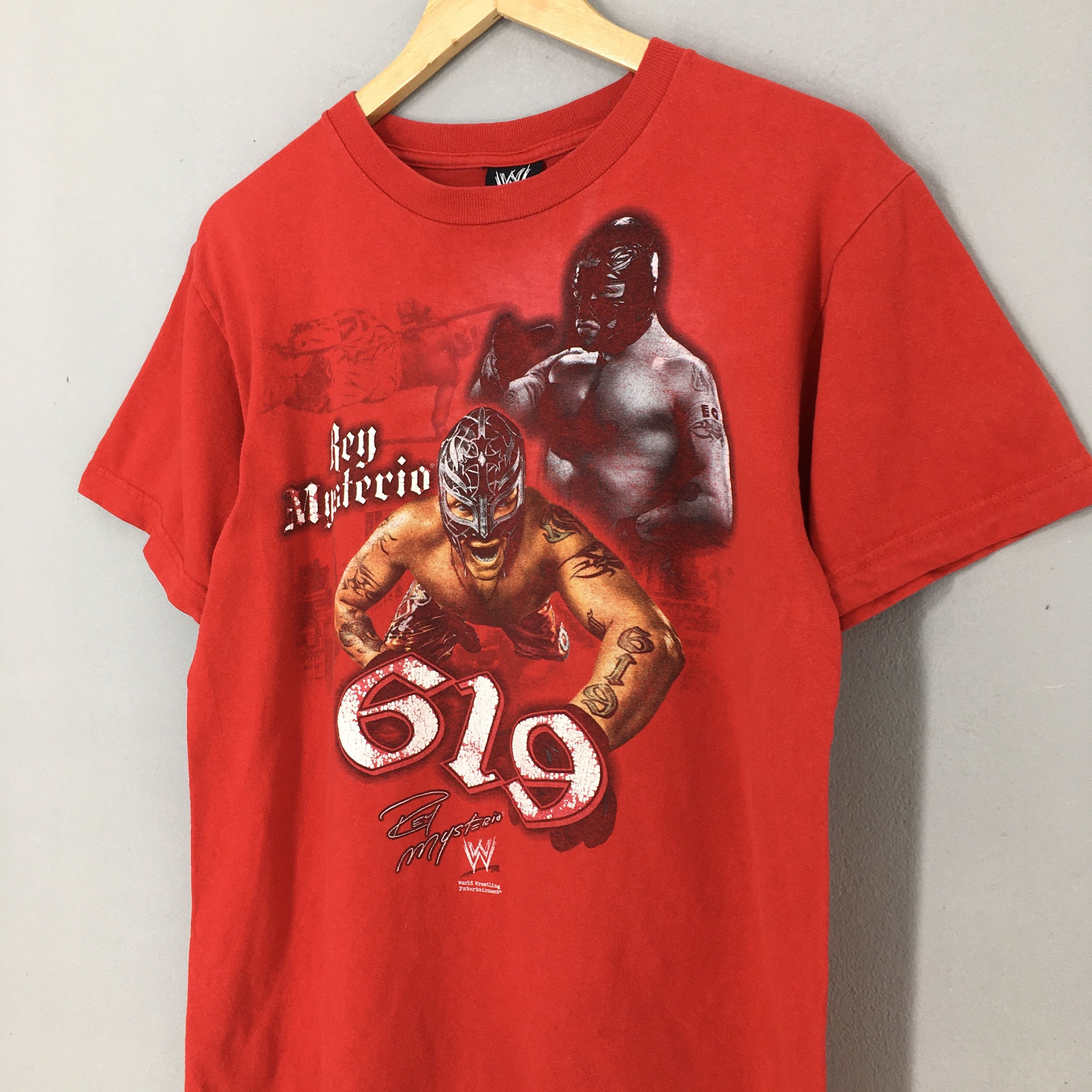 Vintage × WWE × WWF Vintage 90's WWE Rey Mysterio Wrestling 619 T Shirt Medium Size US M / EU 48-50 / 2 - 3 Thumbnail