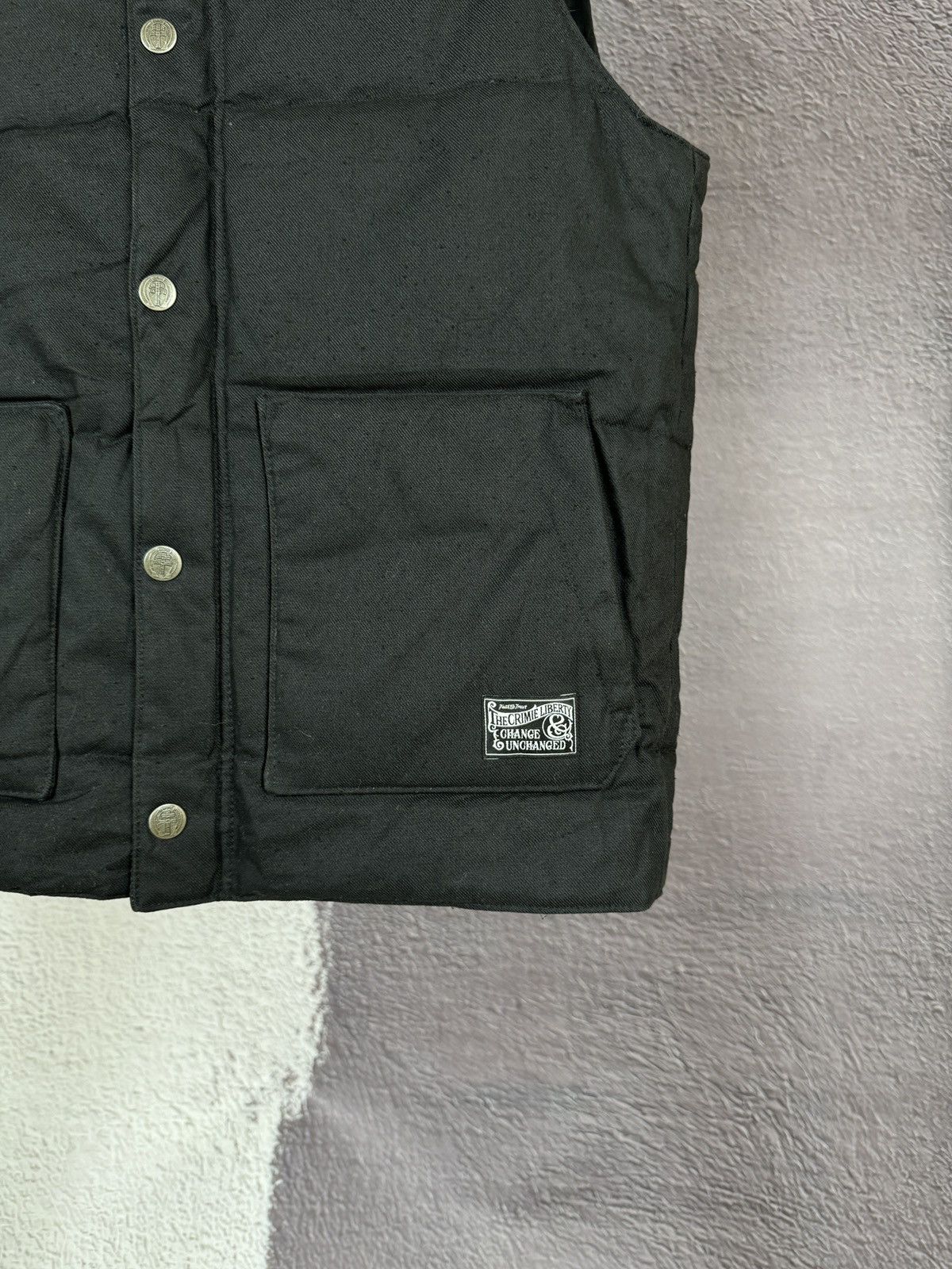 Japanese Brand The Crimie Liberty Thinsulate black vest made in Japan L Size US L / EU 52-54 / 3 - 7 Thumbnail