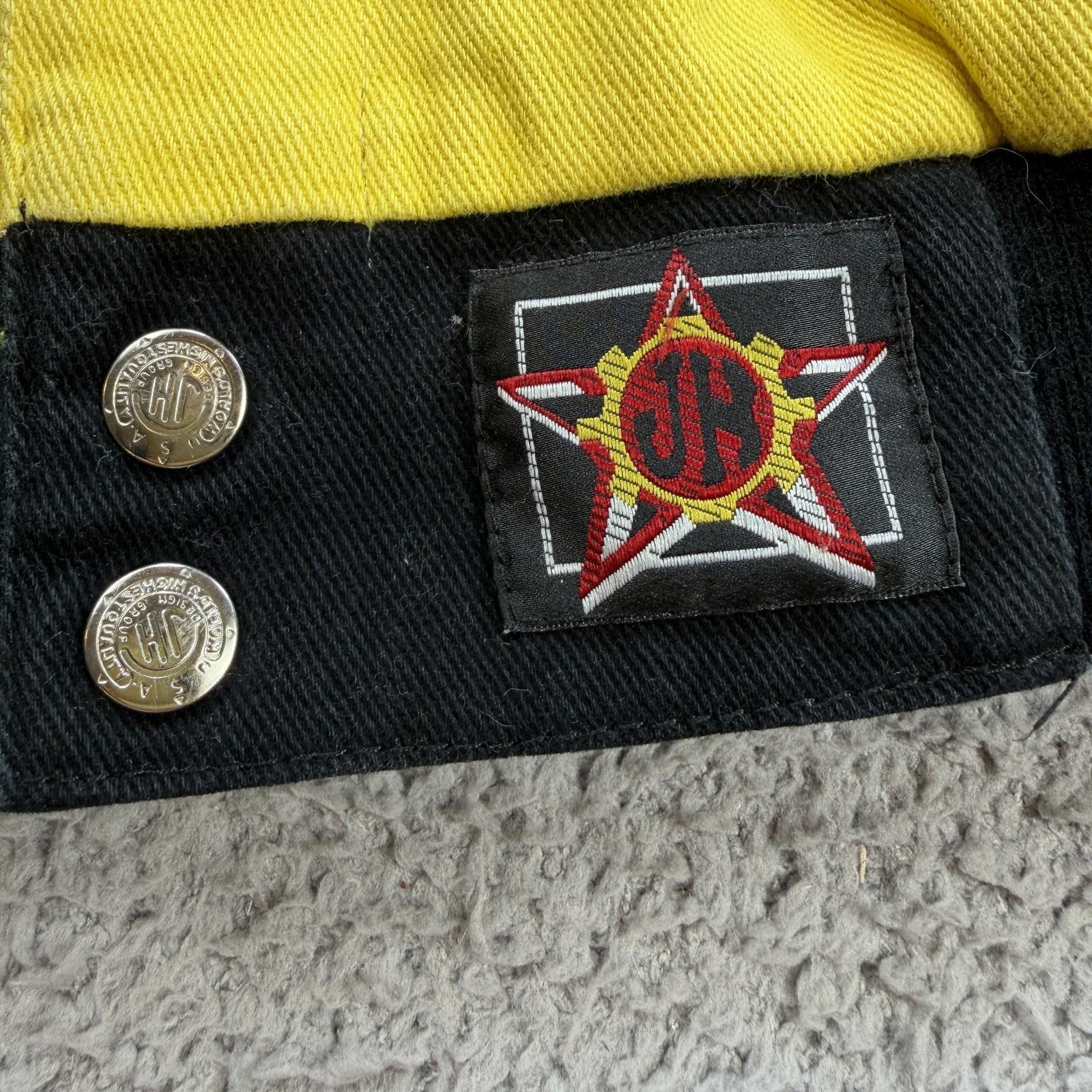 JH Design Vintage Kurt Busch Pennzoil NASCAR Racing Jacket Yellow XL Size US L / EU 52-54 / 3 - 8 Thumbnail