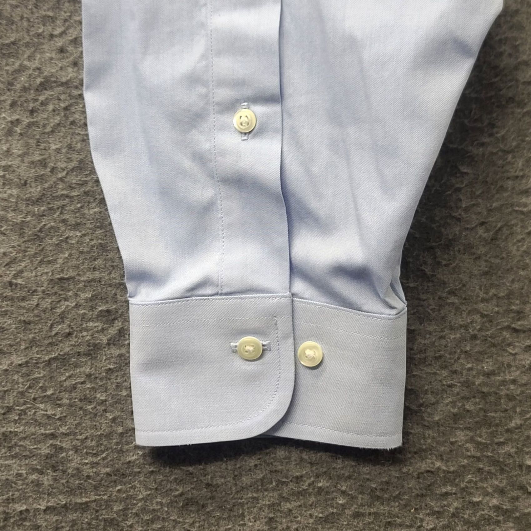 Brooks Brothers Brooks Brothers Shirt Mens 16 1/2 - 2/3 Regent Tailored Fit Non Iron Dress Blue Size 42R - 6 Thumbnail