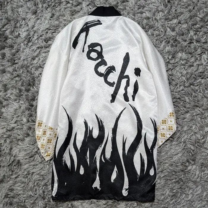 Japanese Brand Vintage Kimono Japanese Traditional Hacchi Flames Jacket Size US M / EU 48-50 / 2 - 1 Thumbnail