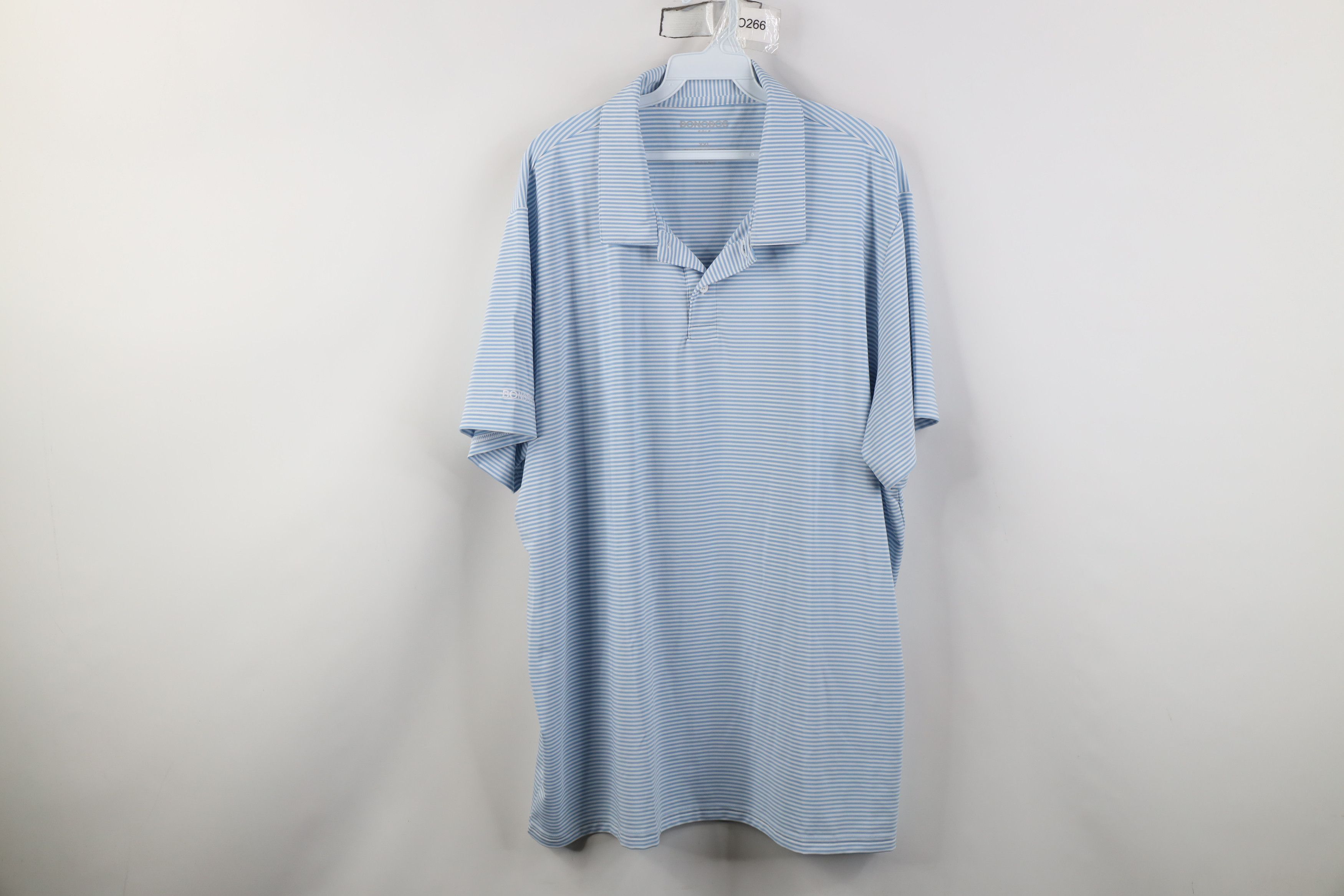 Bonobos Bonobos Golf Fit Stretch Striped Collared Polo Shirt Blue Size US XXL / EU 58 / 5 - 1 Thumbnail