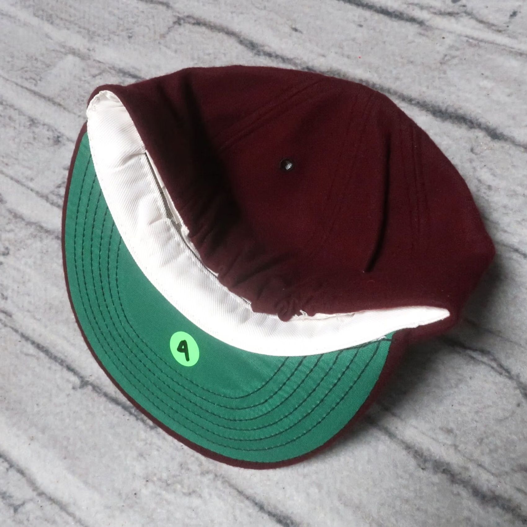 Vintage VINTAGE Intersteller Wool Baseball Hat Cap S Maroon Mens Hat Size ONE SIZE - 3 Thumbnail
