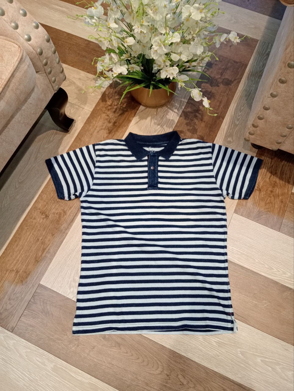 Eternal ETERNAL JAPAN STRIPED POLO SHIRT - SIZE 40 L Size US L / EU 52-54 / 3 - 2 Thumbnail