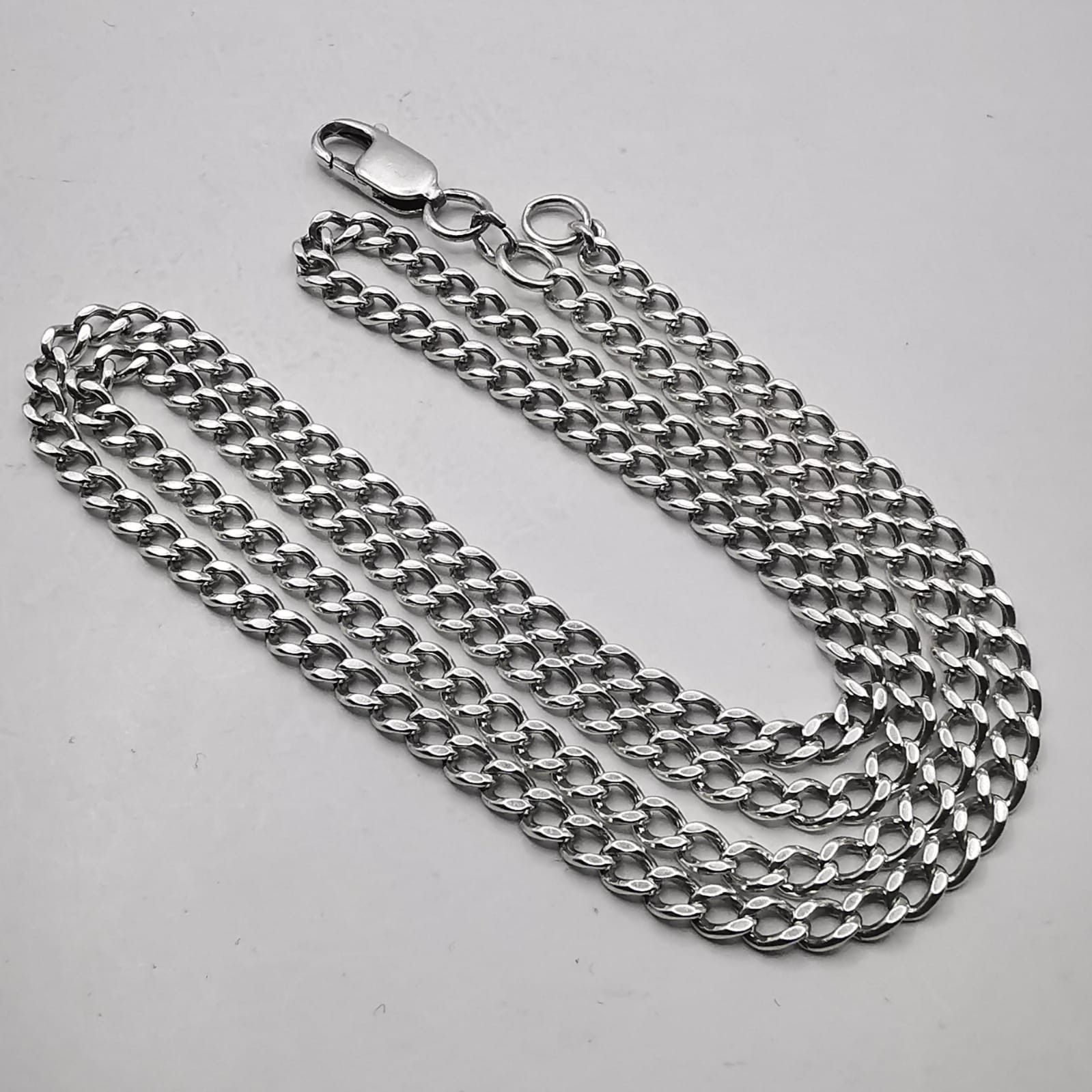 Sterling Silver Vintage Jewelry Chain, 925 Sterling Silver, Signed 14.01g Size ONE SIZE - 3 Thumbnail