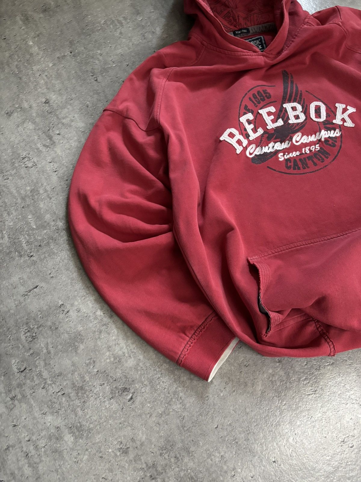 Reebok Reebok Red Vintage Drop Hoodie XXL Streetwear Size US XXL / EU 58 / 5 - 4 Thumbnail