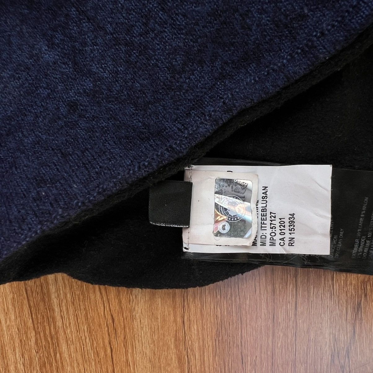 Canada Goose CANADA GOOSE WOOL KNIT HAT WITH SMALL LOGO PATCH Size ONE SIZE - 4 Thumbnail