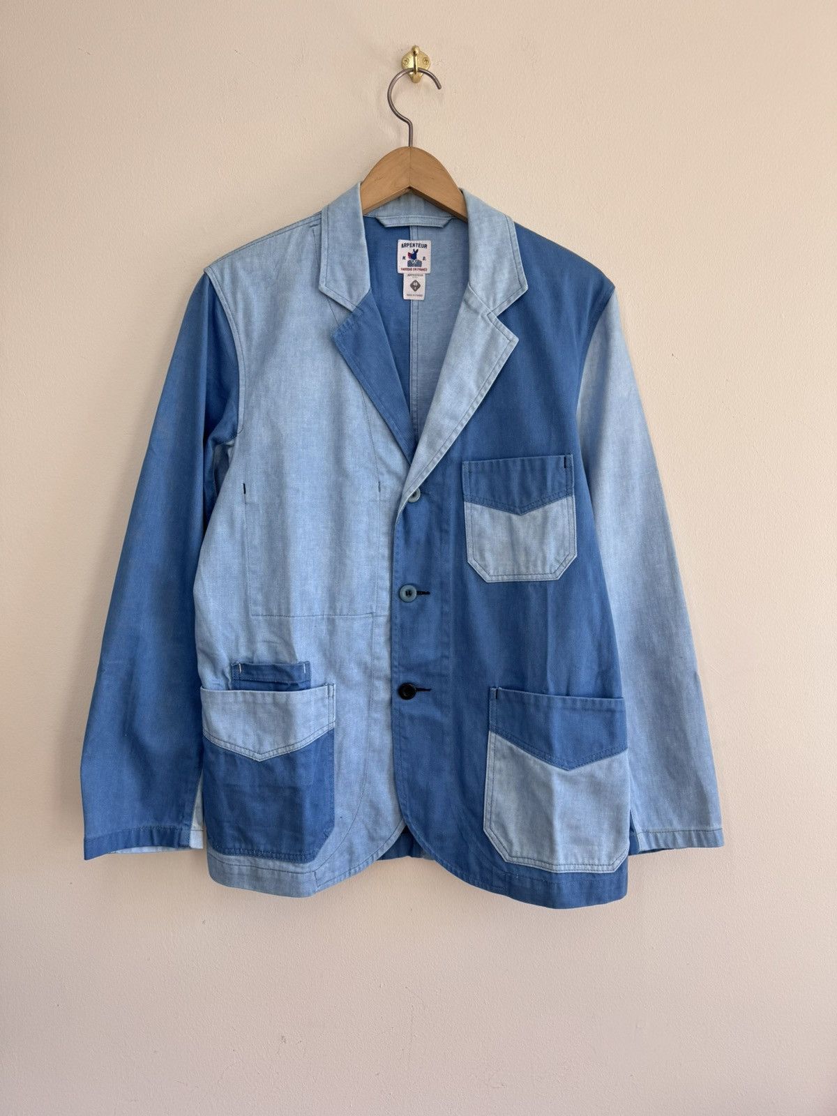 Arpenteur × CHCM Arpenteur Patchwork Blazer 48 Kapital EG French Workwear Size US S / EU 44-46 / 1 - 1 Thumbnail