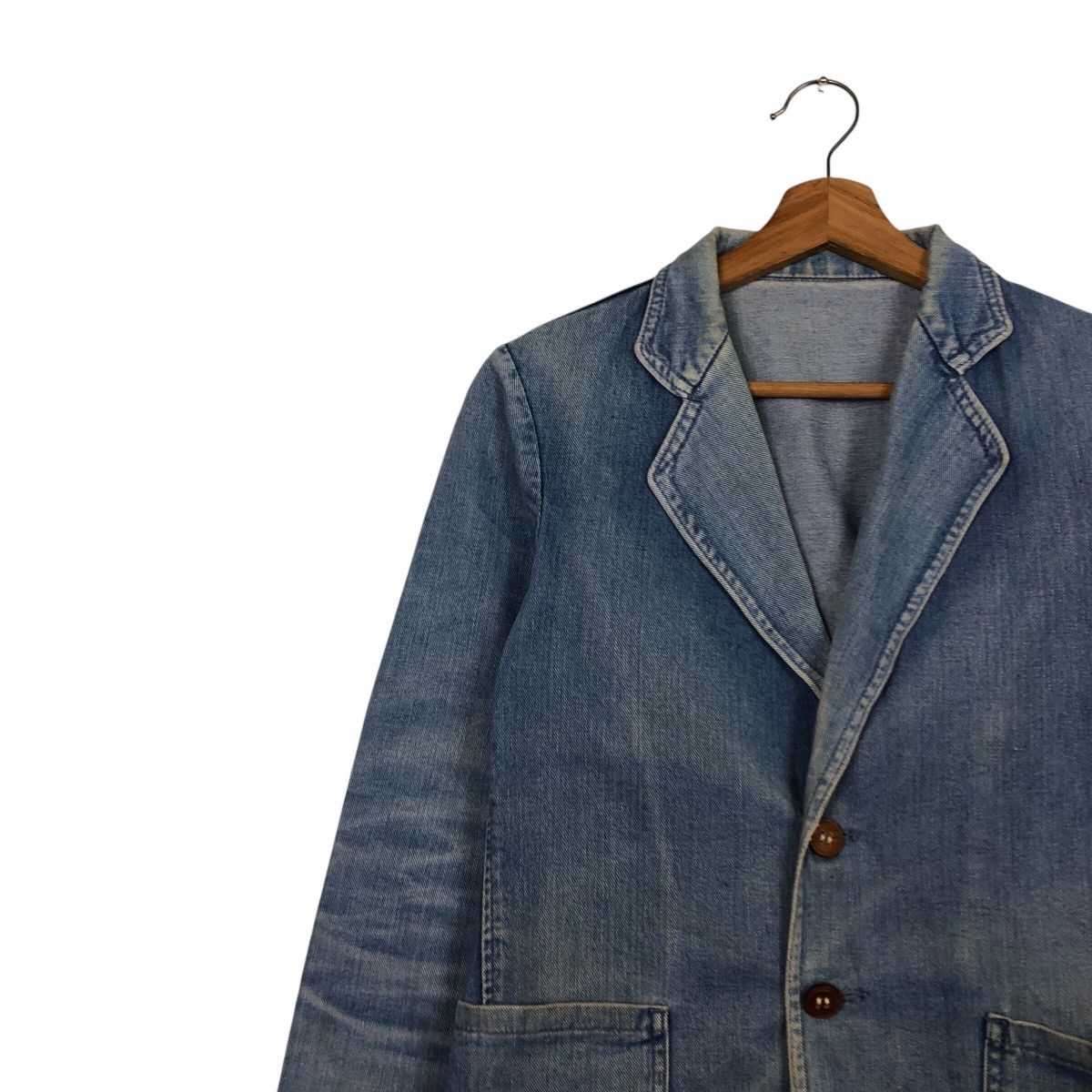 Japanese Brand 📌Vintage Chore Worker Denim Jacket Biker Bobsons Usa Size US S / EU 44-46 / 1 - 8 Thumbnail