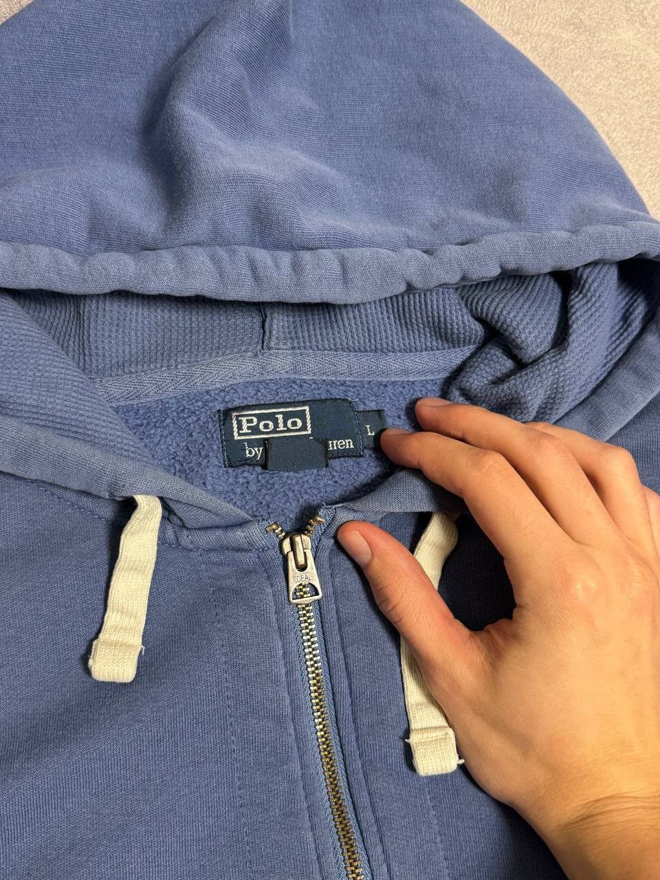 Polo Ralph Lauren Vintage Polo Ralph Lauren classic zip blue hoodie size L Size US L / EU 52-54 / 3 - 5 Thumbnail