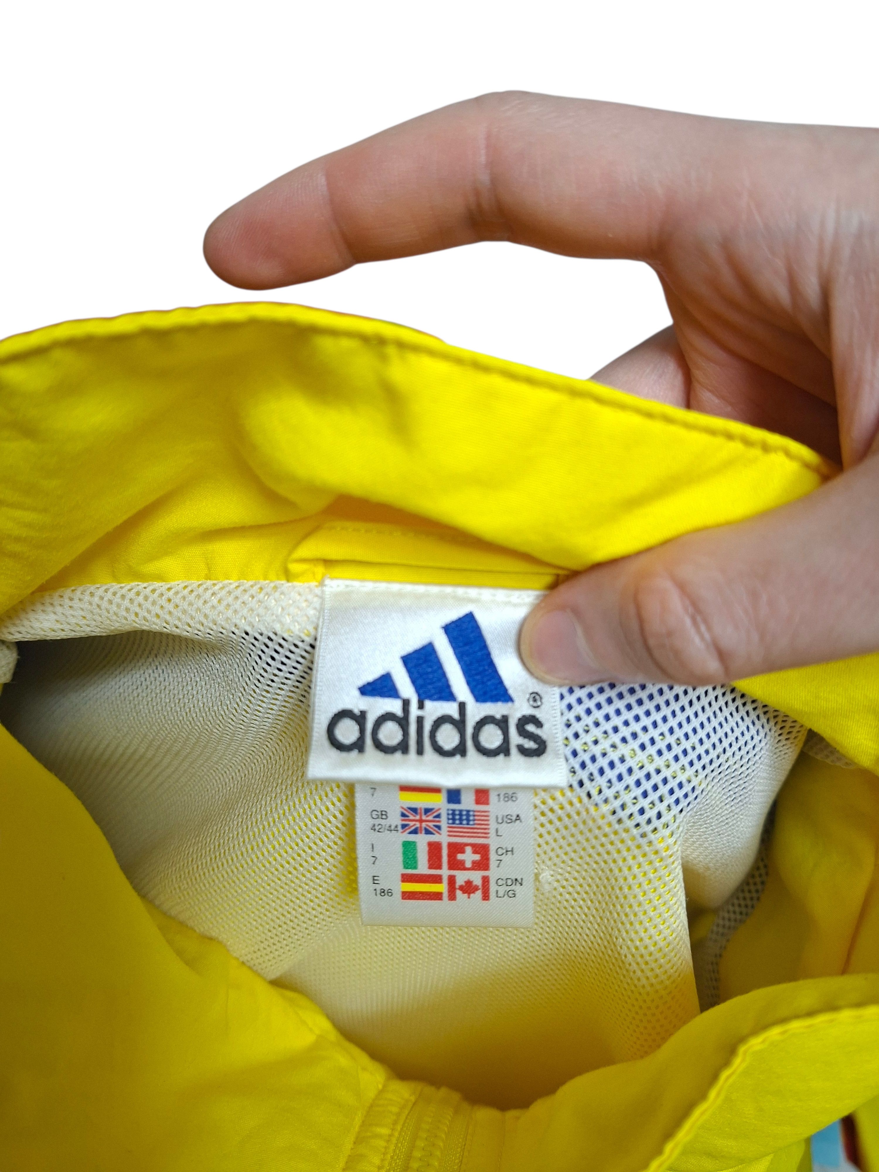 Adidas ADIDAS VINTAGE 90S NYLON UKRAINE SWEDEN TRACK JACKET Size US L / EU 52-54 / 3 - 5 Thumbnail