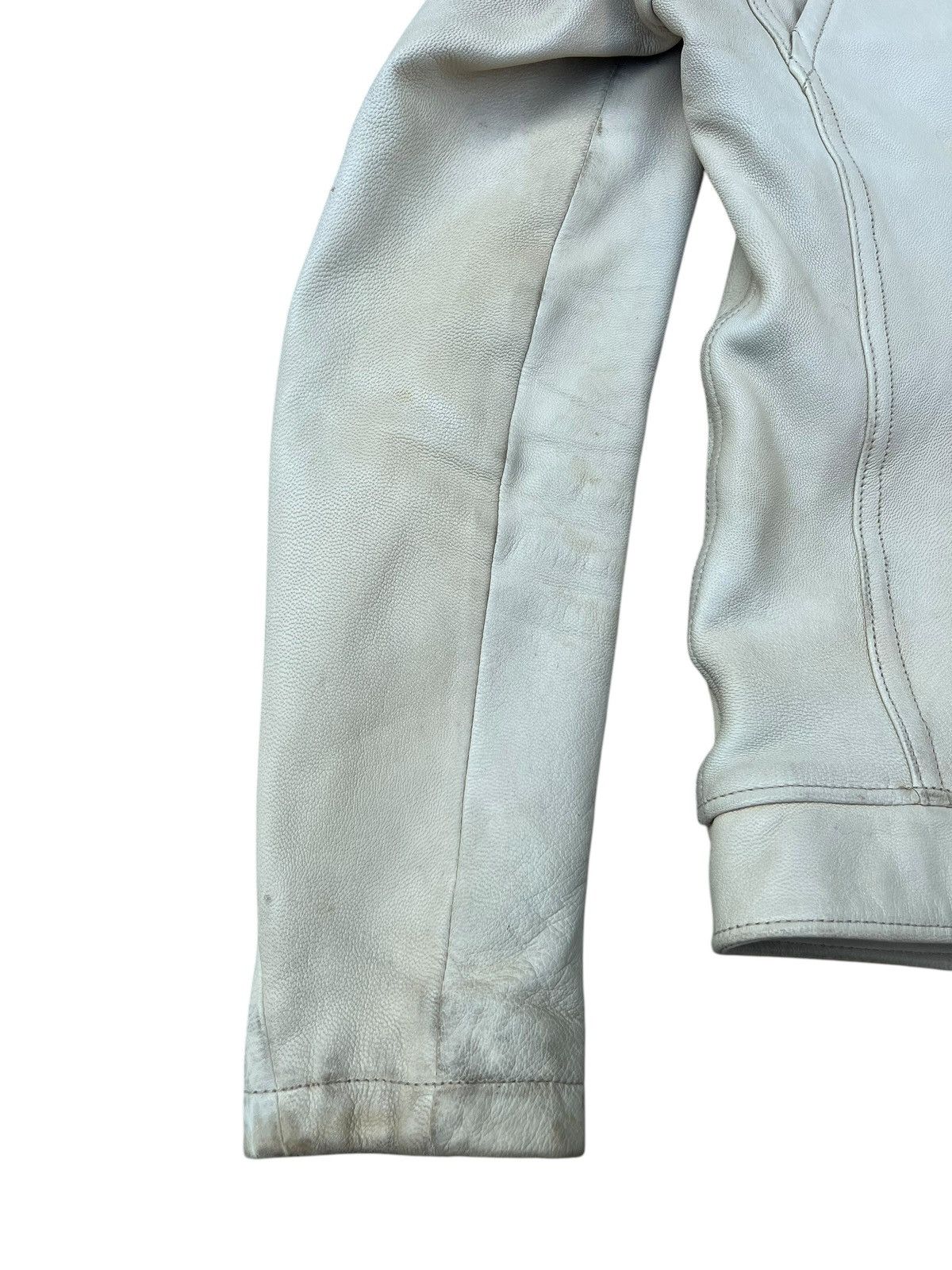 JACKROSE Jackrose Luv Maison Patina Stains Leather Racer Jacket Size US S / EU 44-46 / 1 - 21 Thumbnail