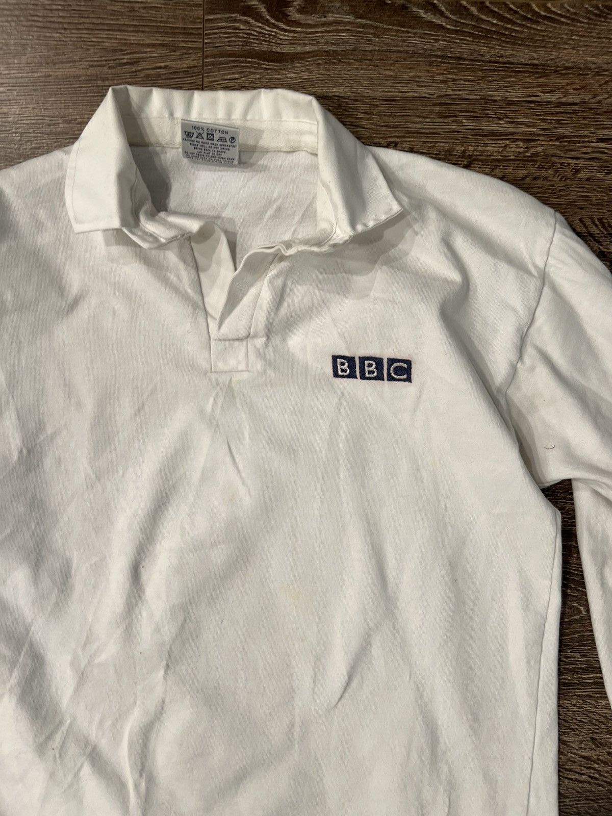 Other White BBC Television Long Sleeved Rugby shirt #rugby Size US L / EU 52-54 / 3 - 2 Thumbnail