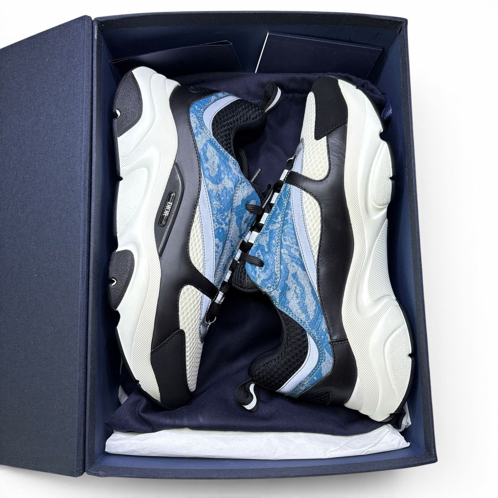 Dior Dior B22 Sneaker ‘Blue Reflective / Python’ | Size 42 (US 9) Size US 9 / EU 42 - 2 Thumbnail