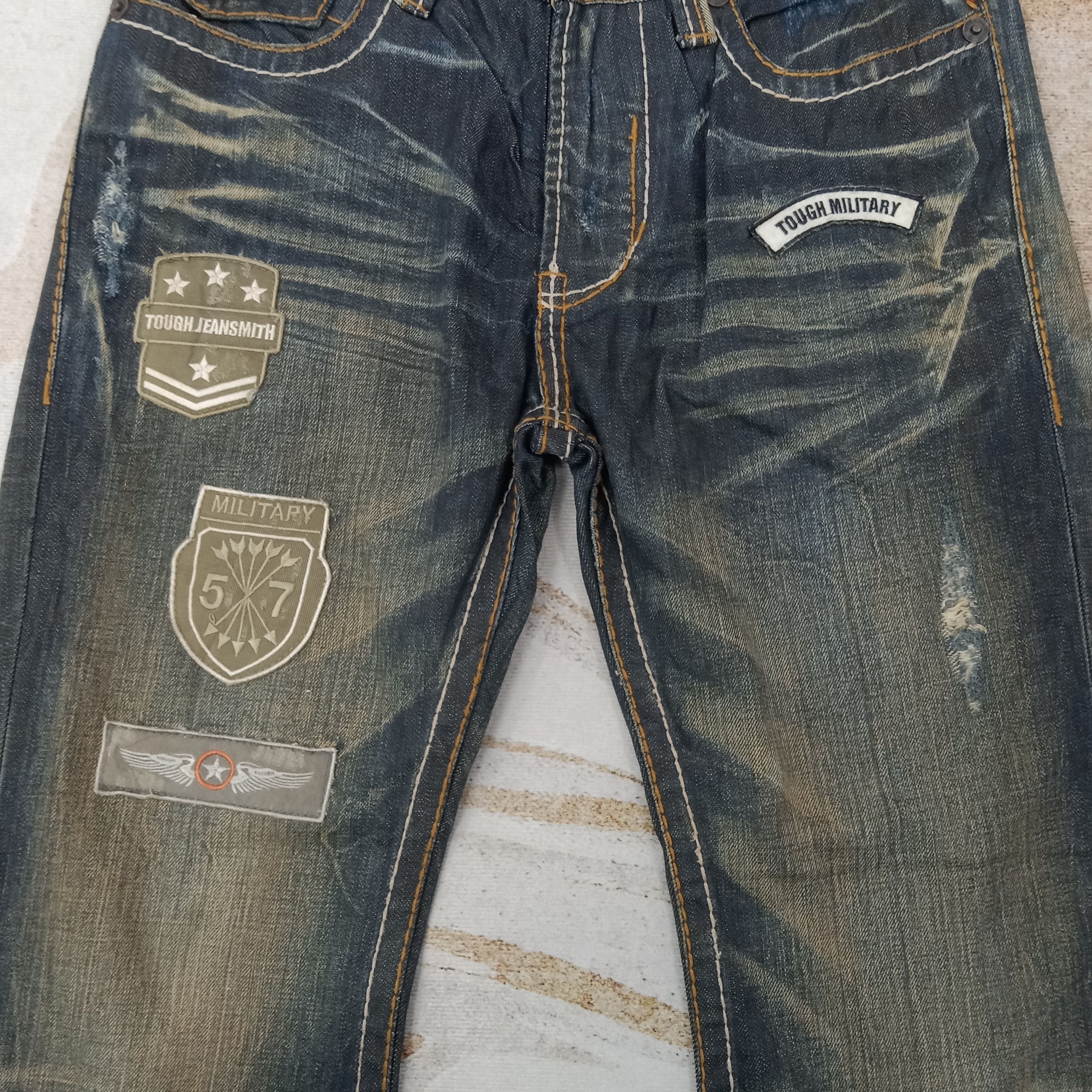 Vintage Tough Jeansmith Streetwear Patches Denim Jeans C258N18 Size US 32 / EU 48 - 2 Thumbnail
