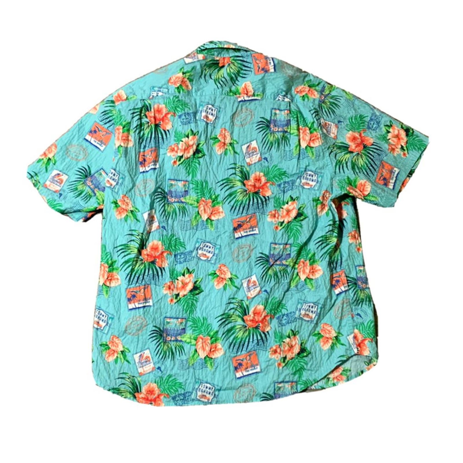 Tommy Bahama Tommy Bahama Mens Relaxed Fit Hawaiian Shirt Multicolor XL Short Sleeve Size US XL / EU 56 / 4 - 3 Thumbnail