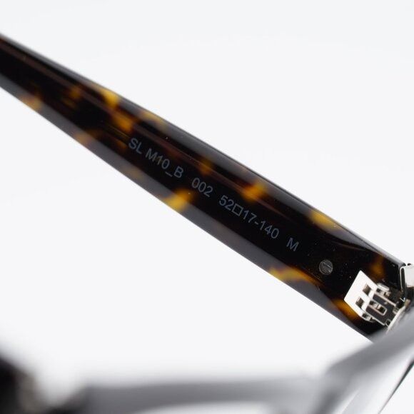 Saint Laurent Paris Saint Laurent SL M10_B 002 Square Eyeglasses Dark Havana 52m Size ONE SIZE - 6 Thumbnail