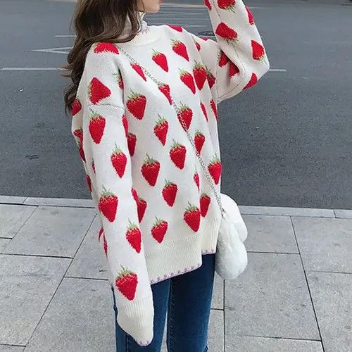 Japanese Brand × Vintage Base Pullover Long Sleeve 2023 Winter New Printed Peach Size ONE SIZE - 2 Thumbnail