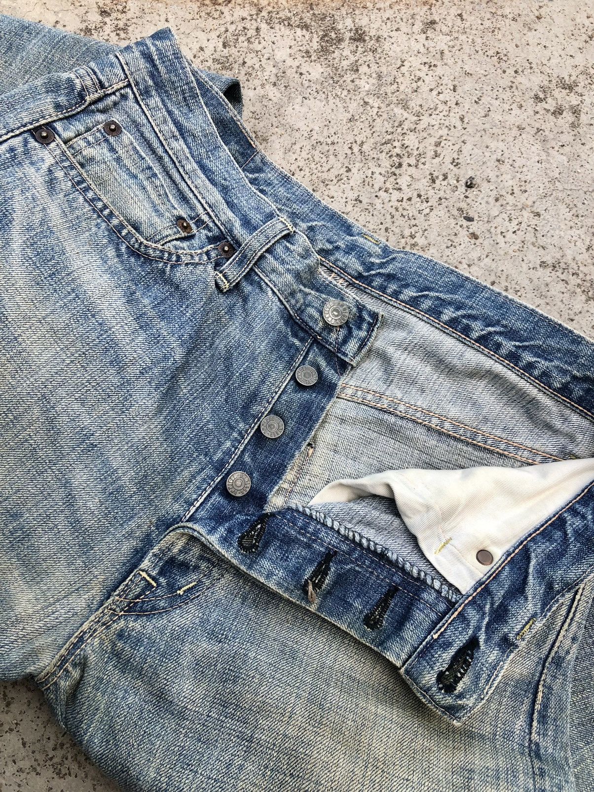 OMNIGOD WIDE LEG BAGGY VINTAGE OMNIGOD SELVEDGE DENIM Size US 31 - 6 Thumbnail
