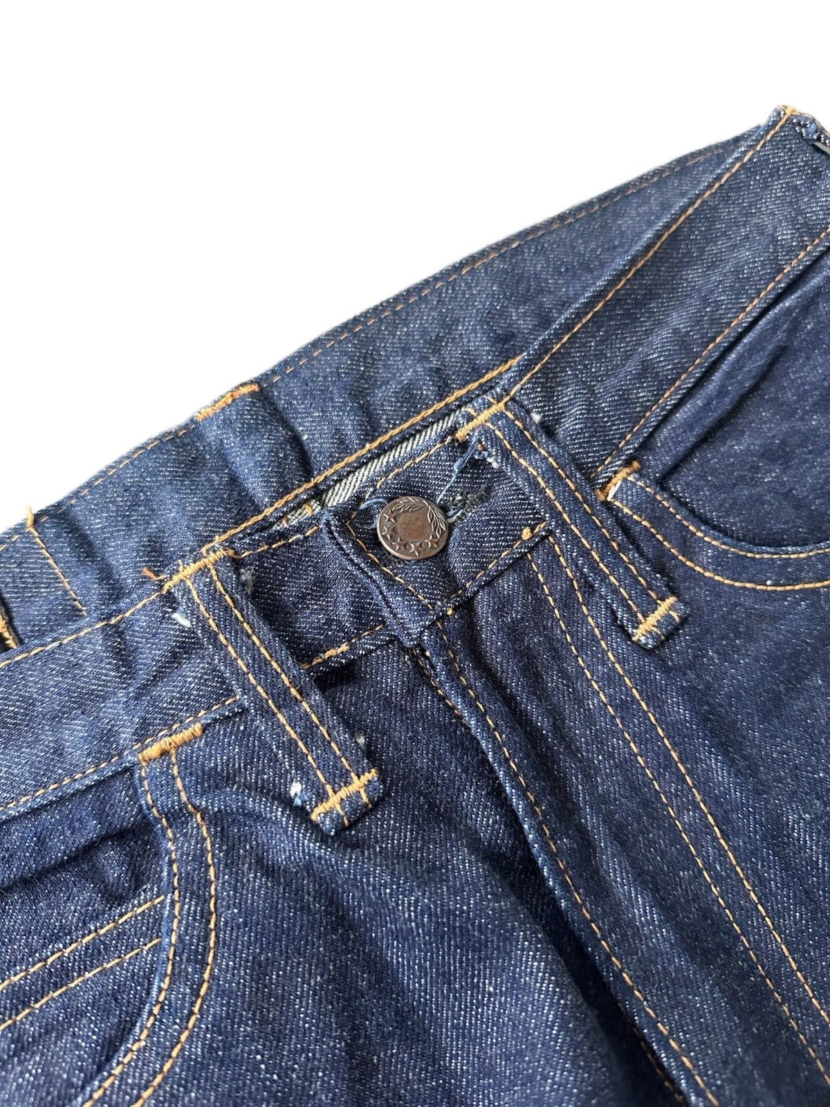 Japanese Brand Vintage Blue Battle Japanese Denim Flare Bell Bottom Jeans Size US 28 / EU 44 - 6 Thumbnail