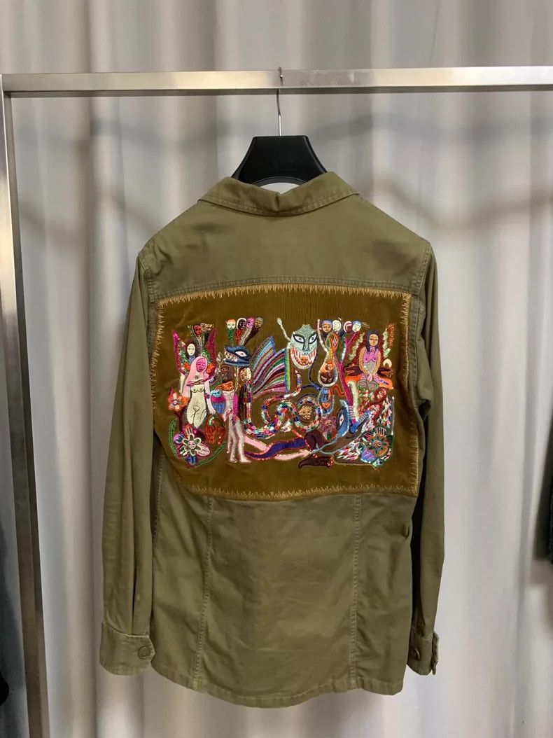 Saint Laurent Paris Saint Laurent Paris 2015SS Embroidered Safari jacket Size US S / EU 44-46 / 1 - 2 Thumbnail