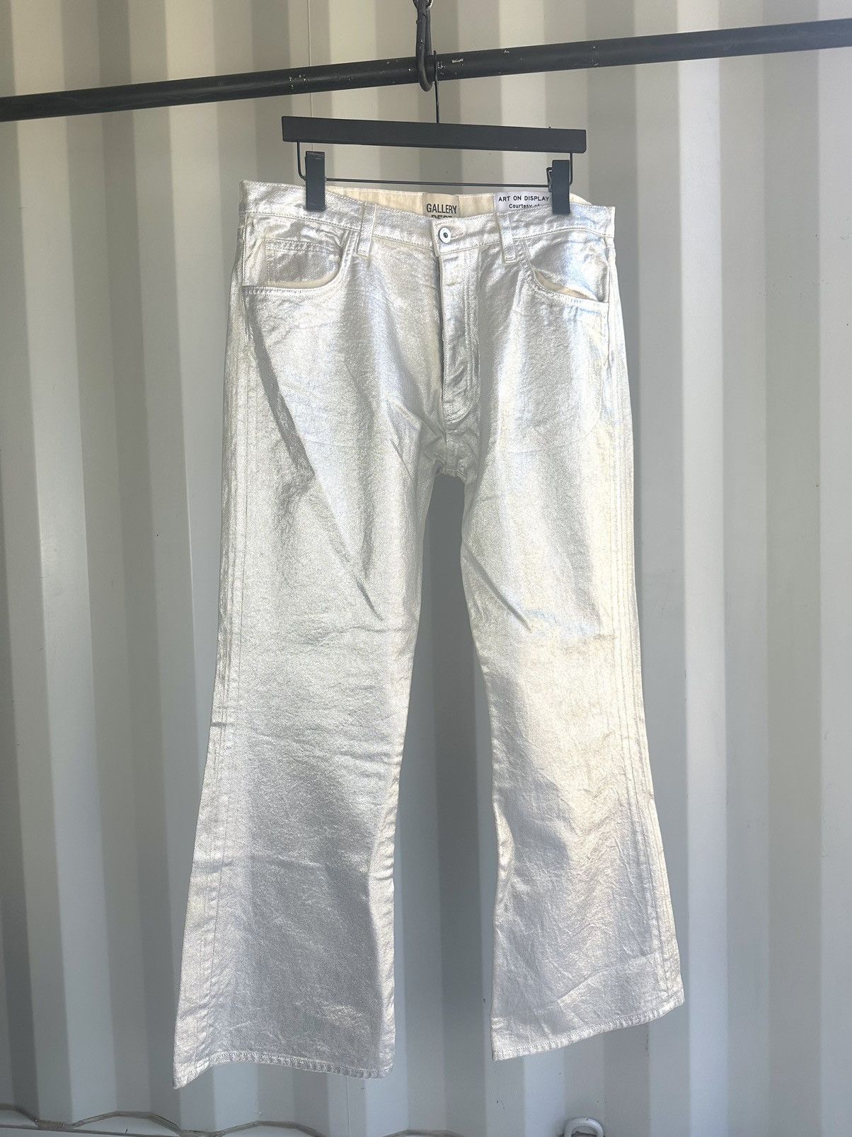 Gallery Dept. Metallic Flare Denim Jeans