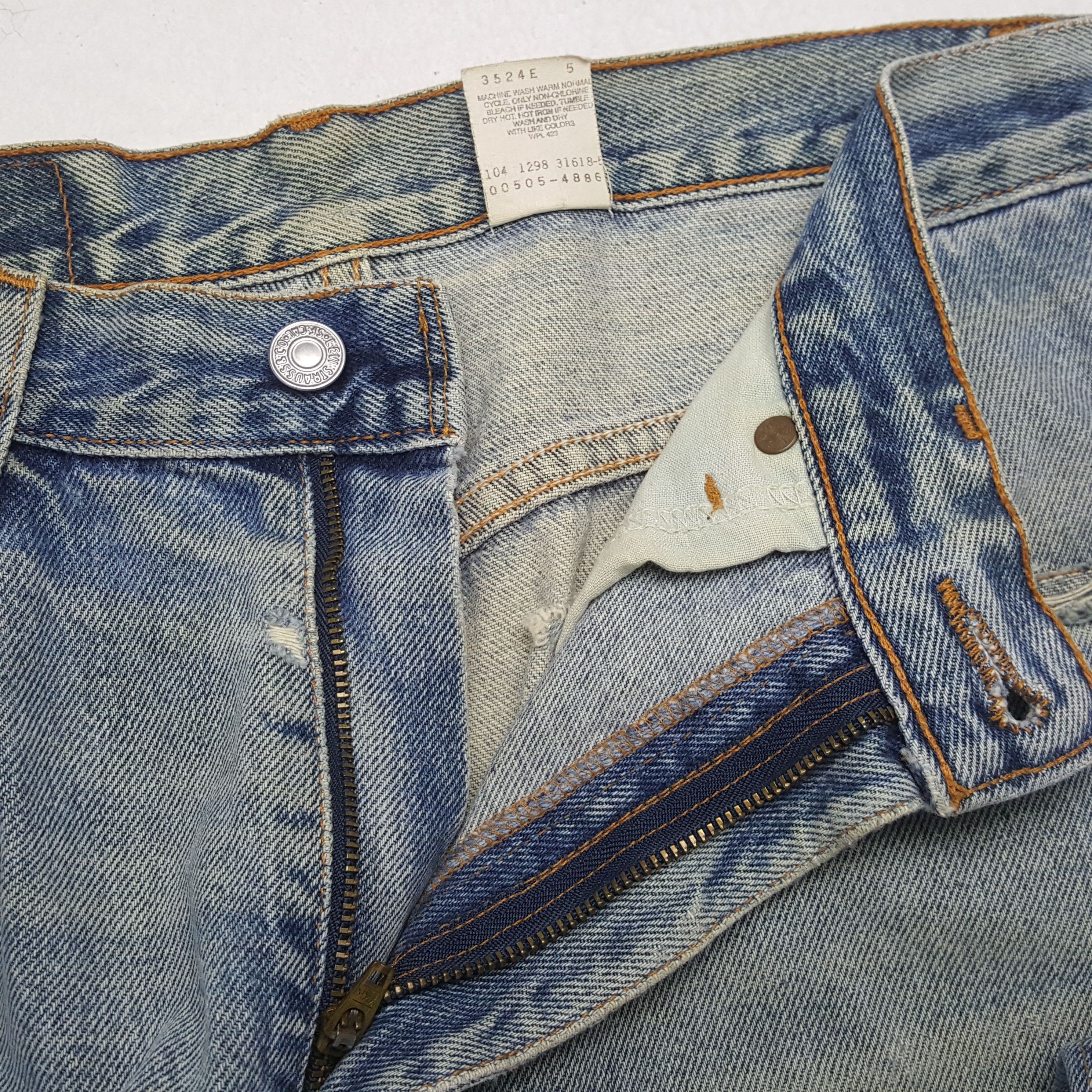 Levi's × Vintage LEVI'S Streetwear Rock Punk Style Distressed Jeans c228n19 Size US 32 / EU 48 - 12 Thumbnail